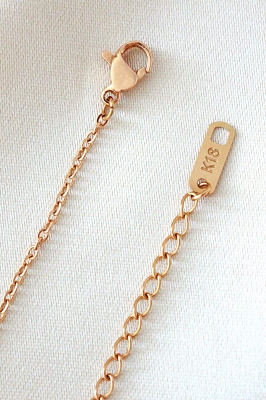 Rose Gold Choker Necklace Extender, Jewelry Extension