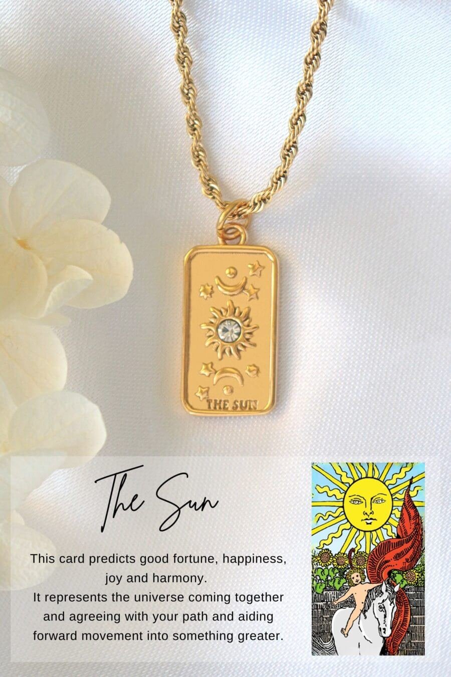 Buy Tarot Card Necklace , Nine of Pentacles Tarot Card 925 Sterling Silver  Necklace Online in India - Etsy