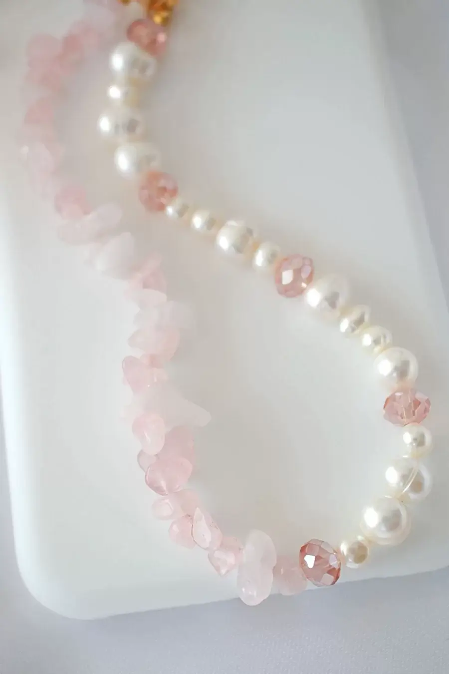Forget-me-not Pink Freshwater Pearls Hair Clip