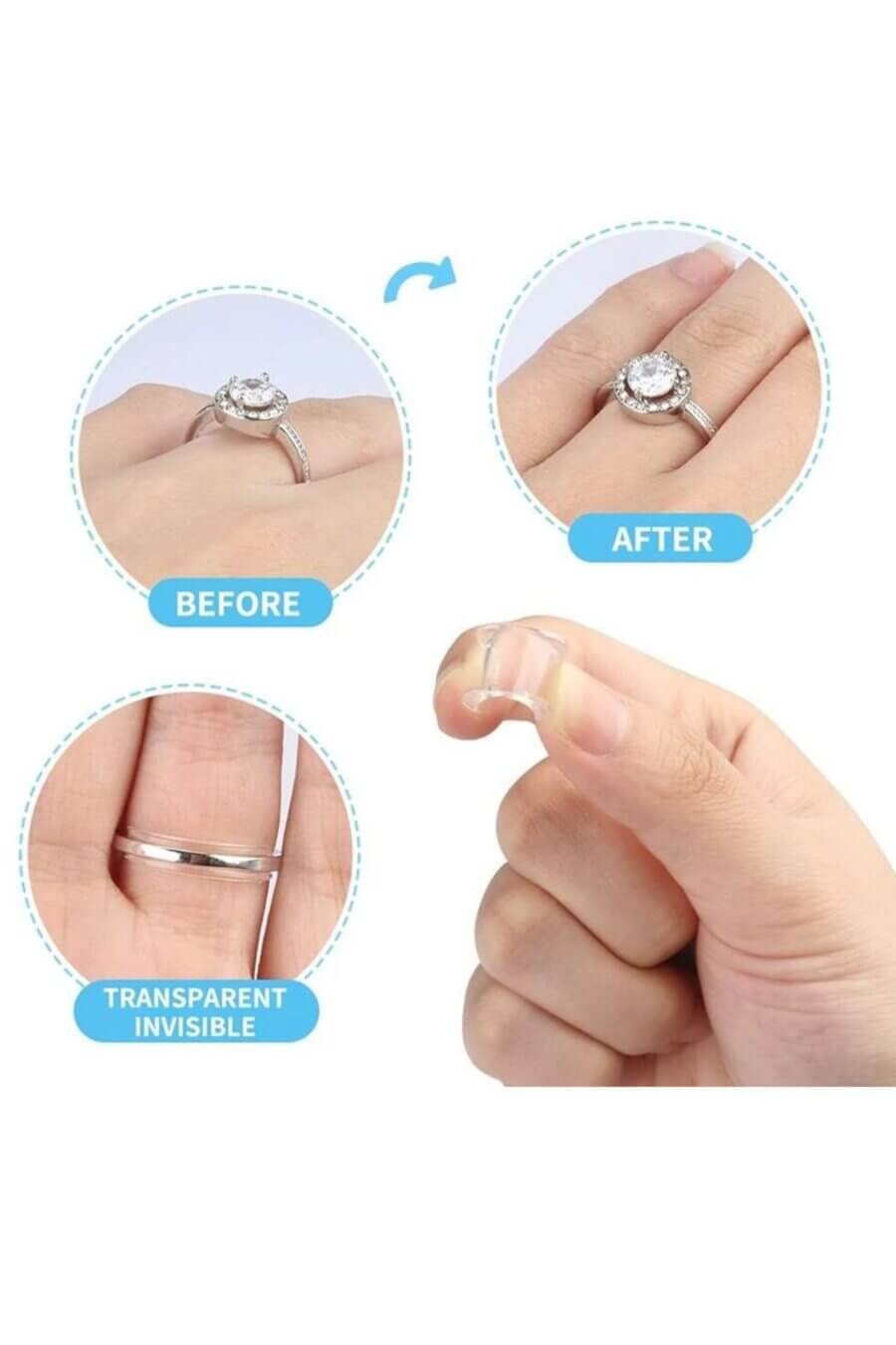 Transparent Ring Size Adjustment Set